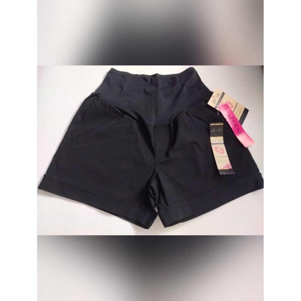 First Kick Black High-Waist Active Shorts New Size XL New